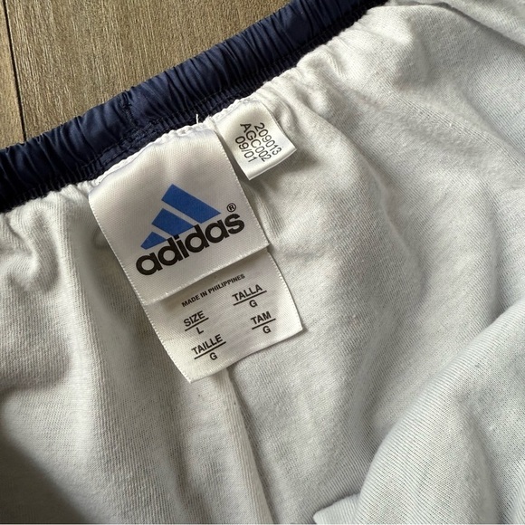 Vtg 90s Y2K women’s adidas windbreaker pant blue size large - Picture 3 of 7